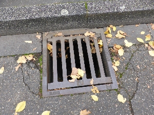 Abflussgitter.