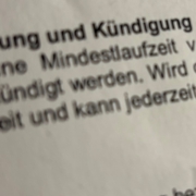 Vertragsklausel zur Vertragslaufzeit.